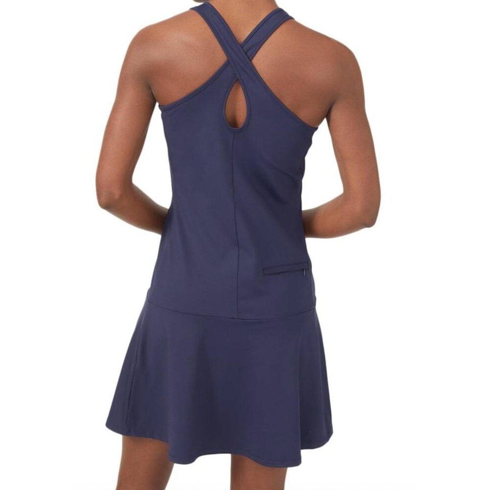 J. McLaughlin Tallula Dress Blue Size Small Catalina Cloth Summer Athleisure NWT - Picture 4 of 16